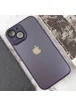 Чехол TPU+Glass Sapphire Midnight для Apple iPhone 14 (6.1") Фиолетовый / Deep Purple