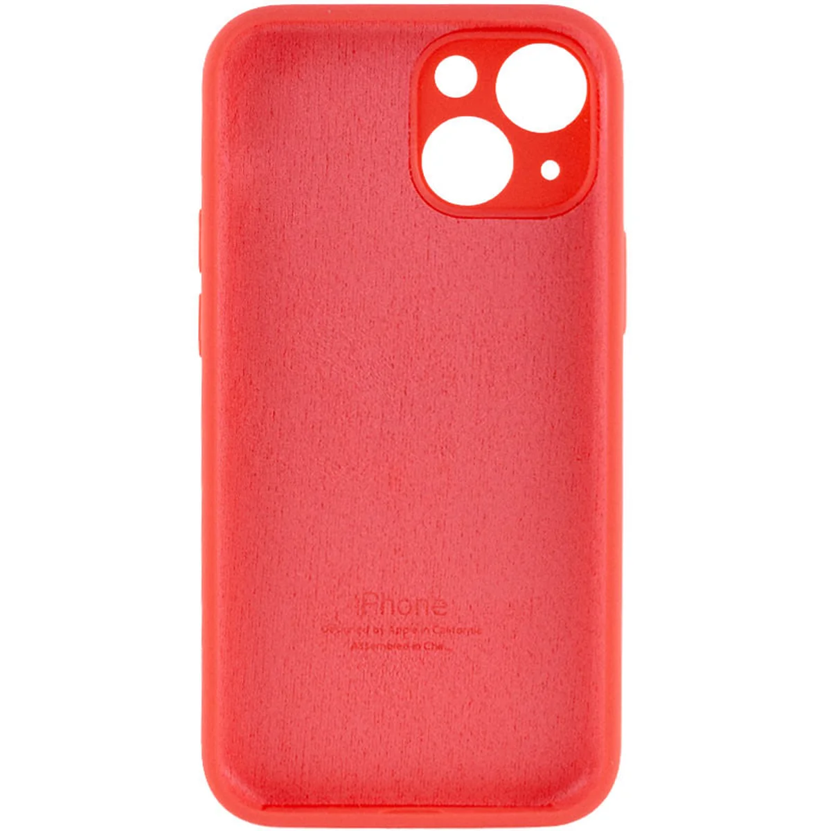 Чехол Silicone Case Full Camera Protective (AA) для Apple iPhone 14 (6.1") Оранжевый / Pink citrus