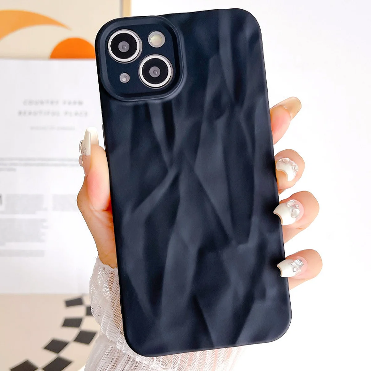 Чохол TPU Texture для Apple iPhone 14 (6.1") Black