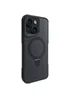 TPU+PC чехол Metal Buttons with MagSafe Carbon Ring для Apple iPhone 14 / 13 (6.1") Черный