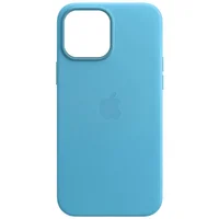 Кожаный чехол Leather Case (AA) with MagSafe для Apple iPhone 14 (6.1") Blue