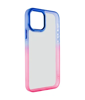 Чохол TPU+PC Fresh sip series для Apple iPhone 14 (6.1") Рожевий / Синій