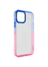 Чехол TPU+PC Fresh sip series для Apple iPhone 14 (6.1") Розовый / Синий