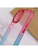 Чехол TPU+PC Fresh sip series для Apple iPhone 14 (6.1") Бирюзовый / Розовый