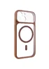 Чохол TPU+PC GETMAN Moon Clear with MagSafe для Apple iPhone 14 (6.1") Brown