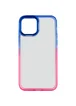 Чехол TPU+PC Fresh sip series для Apple iPhone 14 (6.1") Розовый / Синий
