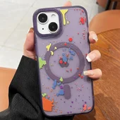 Чехол TPU+PC Flush with MagSafe для Apple iPhone 14 (6.1") Dark purple