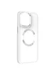 TPU чехол Bonbon Metal Style with MagSafe для Apple iPhone 14 (6.1") Белый / White