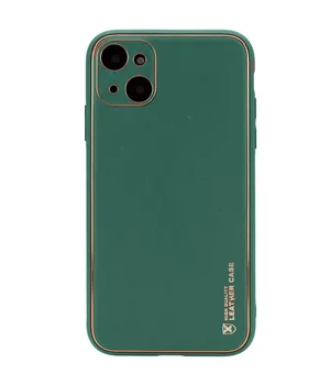 Шкіряний чохол Xshield для Apple iPhone 14 (6.1") Зелений / Army green