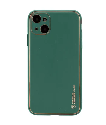 Кожаный чехол Xshield для Apple iPhone 14 (6.1") Зеленый / Army green Кожаный чехол Xshield для Apple iPhone 14 (6.1") Зеленый / Army green