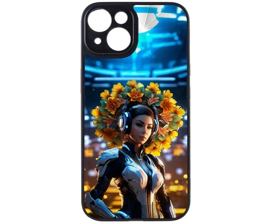 TPU+PC чехол Prisma Ladies для Apple iPhone 14 (6.1") Cyberpunk
