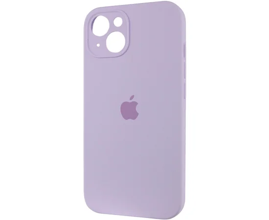 Чехол Silicone Case Full Camera Protective (AA) для Apple iPhone 14 (6.1") Сиреневый / Lilac / PVH