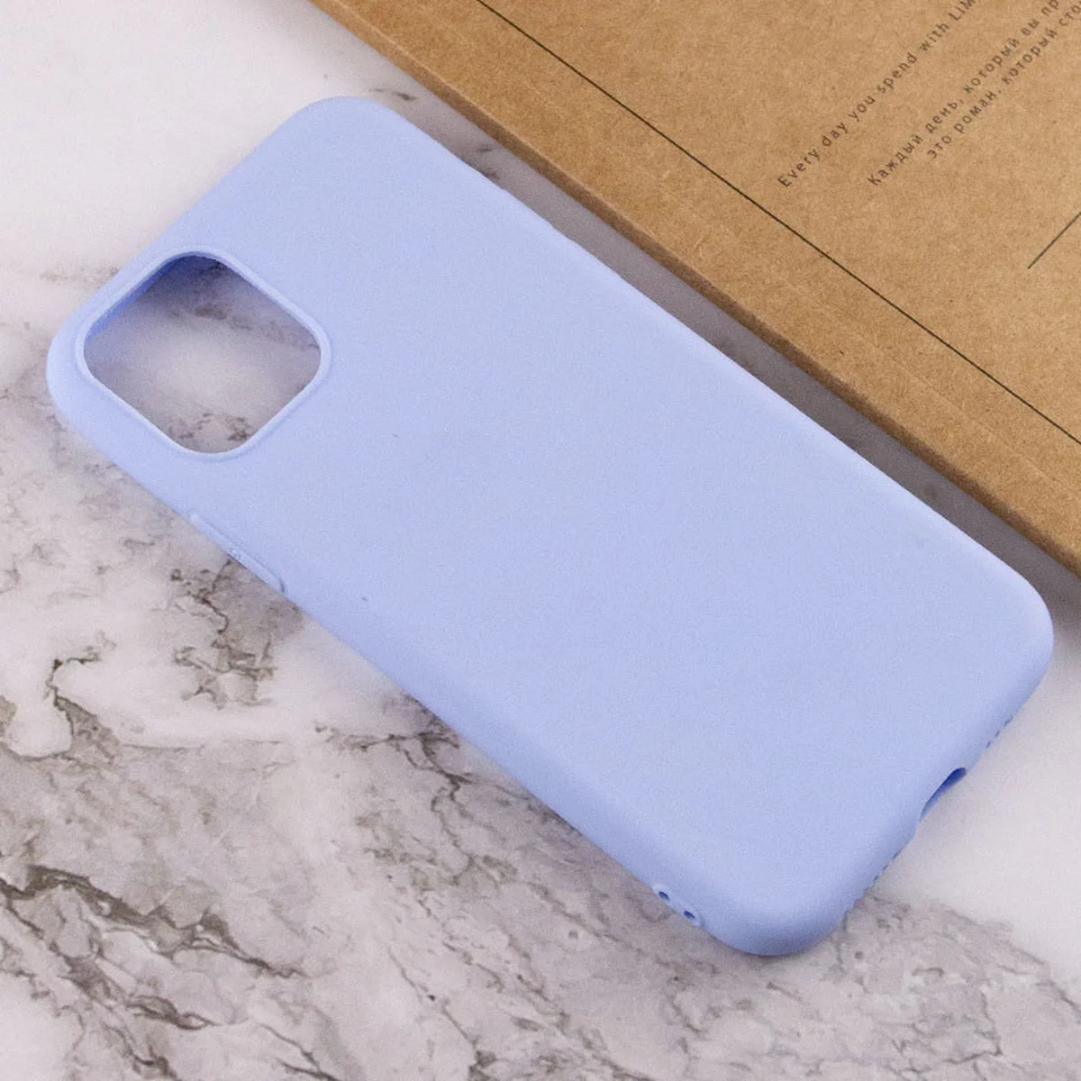 Силиконовый чехол Candy для Apple iPhone 14 (6.1") Голубой / Lilac Blue