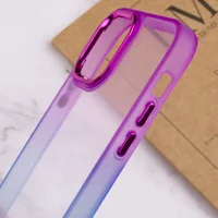 Чохол TPU+PC Fresh sip series для Apple iPhone 14 (6.1") Синій / Фіолетовий