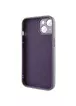 Чехол TPU+Glass Sapphire Midnight для Apple iPhone 14 (6.1") Фиолетовый / Deep Purple
