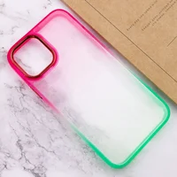 Чохол TPU+PC Fresh sip series для Apple iPhone 14 (6.1") Салатовий / Рожевий