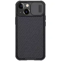 Карбоновая накладка Nillkin CamShield Pro для Apple iPhone 14/13 (6.1") Черный / Black