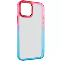 Чохол TPU+PC Fresh sip series для Apple iPhone 14 (6.1") Бірюзовий / Рожевий