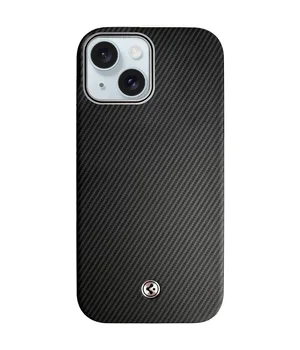 Чехол SGP PC+Leather with MagSafe для Apple iPhone 14 (6.1") Carbon