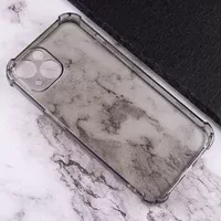 TPU чохол GETMAN Ease logo посилені кути для Apple iPhone 14 (6.1") Сірий (прозорий)