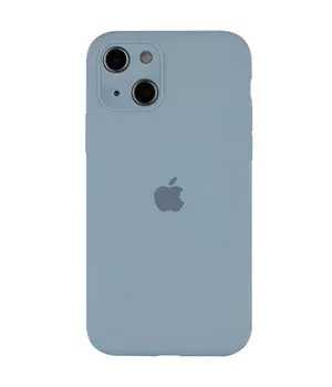 Чехол Silicone Case Full Camera Protective (AA) для Apple iPhone 14 (6.1") Голубой / Sweet Blue