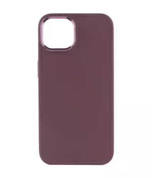 TPU чохол Bonbon Metal Style для Apple iPhone 14 (6.1") Бордовий / Plum