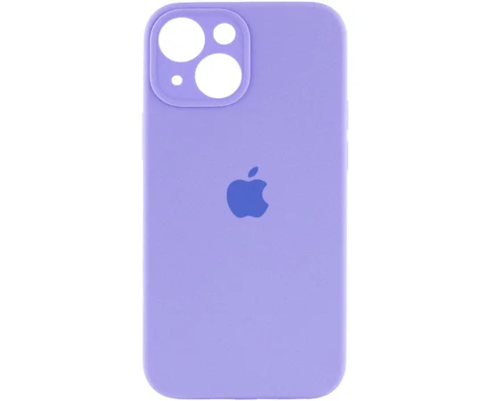 Чохол Silicone Case Full Camera Protective (AA) для Apple iPhone 14 (6.1") Бузковий / Dasheen