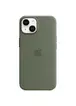 Чехол Silicone case (AAA) full with Magsafe для Apple iPhone 14 (6.1") Зеленый / Olive