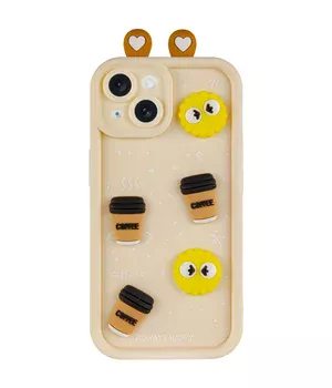 Чехол TPU Toys Case with Ears для Apple iPhone 14 (6.1") Sand