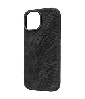 Чехол Denim with MagSafe для Apple iPhone 14 (6.1") Black