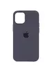 Чехол Silicone Case Full Protective (AA) для Apple iPhone 14 (6.1") Серый / Dark Grey