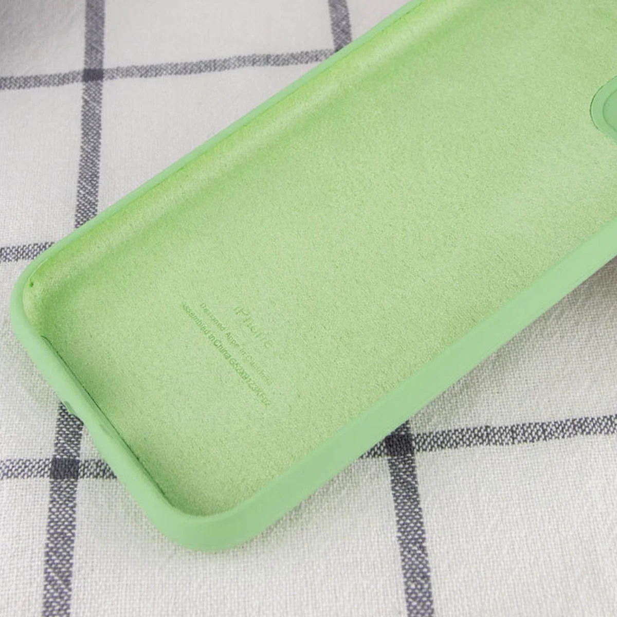 Чехол Silicone Case Full Camera Protective (AA) для Apple iPhone 14 (6.1") Мятный / Mint