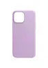 Кожаный чехол Leather Case (AA Plus) with MagSafe для Apple iPhone 14 (6.1") Elegant purple