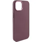TPU чехол Bonbon Metal Style для Apple iPhone 14 (6.1") Бордовый / Plum