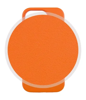 Кожаный чехол Leather Case (AAA) with MagSafe and Animation для Apple iPhone 14 (6.1") Orange