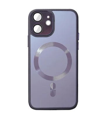 Чохол TPU+Glass Sapphire Midnight with MagSafe для Apple iPhone 14 (6.1") Фіолетовий / Deep Purple