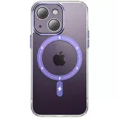 Чехол TPU+PC Colorful with MagSafe для Apple iPhone 14 (6.1") Purple