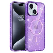 Чехол TPU Eclipse Sparkle (MagFit) для Apple iPhone 14 / 13 (6.1") Purple