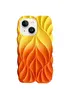 TPU чехол Leaf для Apple iPhone 14 / 13 (6.1") Yellow / Orange