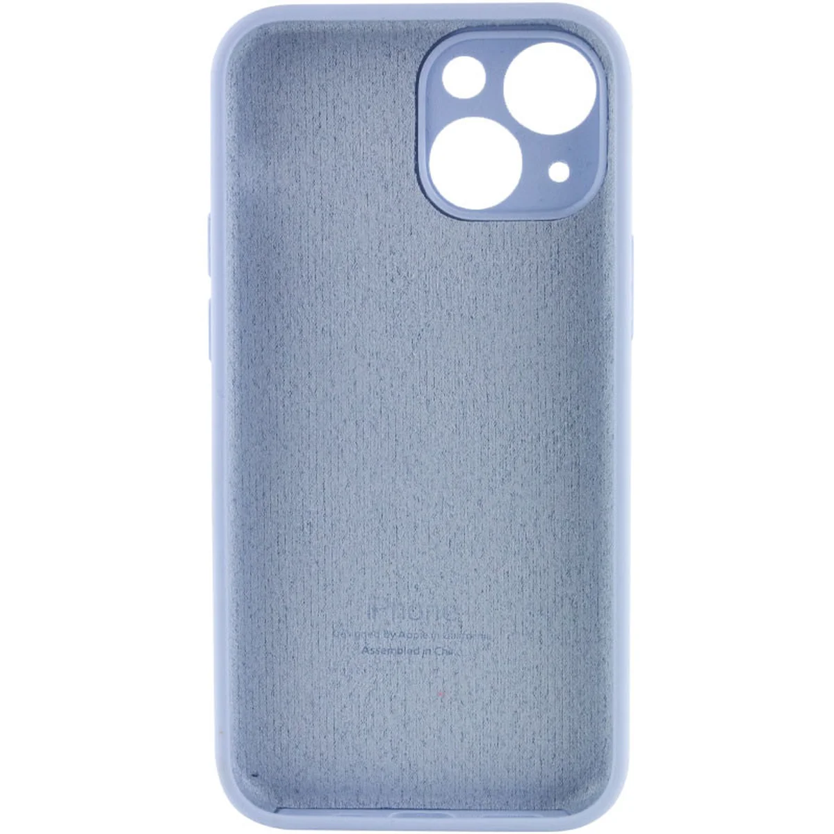 Чохол Silicone Case Full Camera Protective (AA) для Apple iPhone 14 (6.1") Синій / Lilac Blue