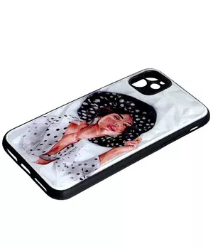 TPU+PC чехол Prisma Ladies для Apple iPhone 14 (6.1") Girl in a hat