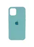 Чехол Silicone Case Full Protective (AA) для Apple iPhone 14 (6.1") Бирюзовый / Marine Green