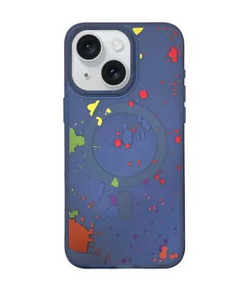 Чохол TPU+PC Flush with MagSafe для Apple iPhone 14 (6.1") Dark blue
