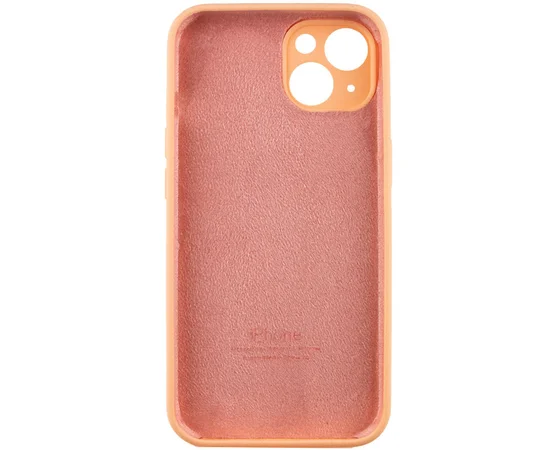 Чохол Silicone Case Full Camera Protective (AA) Apple iPhone 14 (6.1") Помаранчевий / Cantaloupe