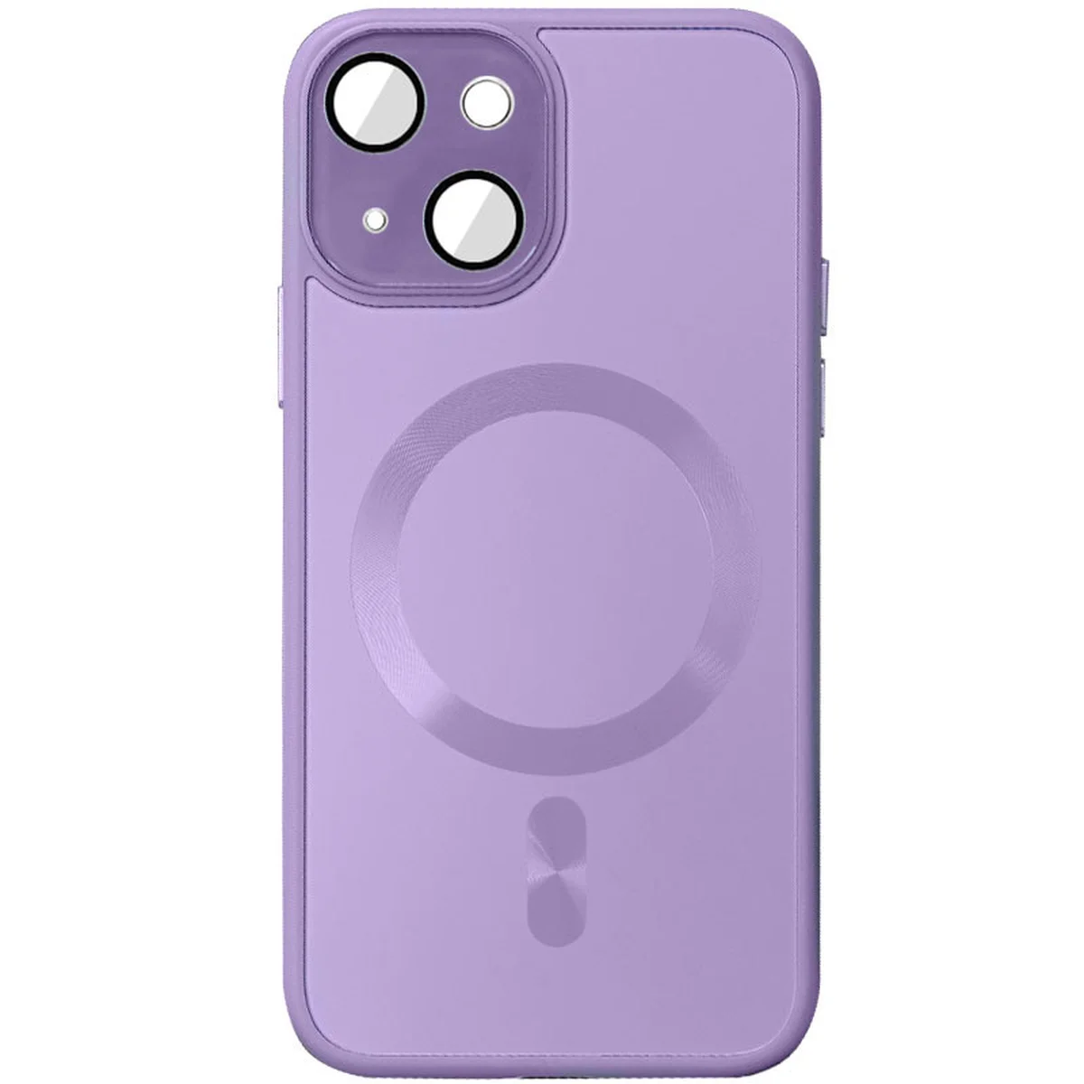 Чохол TPU+Glass Sapphire Midnight with MagSafe для Apple iPhone 14 (6.1") Бузковий / Lilac