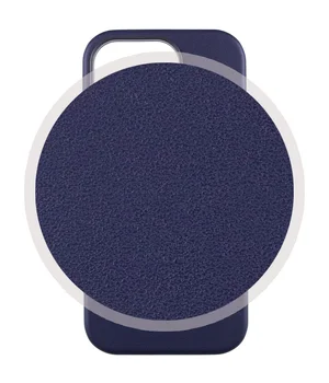 Кожаный чехол Leather Case (AAA) with MagSafe and Animation для Apple iPhone 14 (6.1") Ink