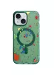 Чохол TPU+PC Flush with MagSafe для Apple iPhone 14 (6.1") Dark green