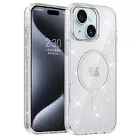 Чохол TPU Eclipse Sparkle (MagFit) для Apple iPhone 14/13 (6.1") Clear