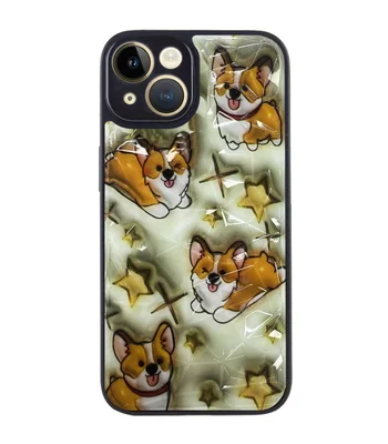 TPU+PC чохол Prisma Plushie для Apple iPhone 14 (6.1") Corgi