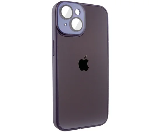 Чехол TPU+Glass Sapphire Midnight для Apple iPhone 14 (6.1") Фиолетовый / Deep Purple